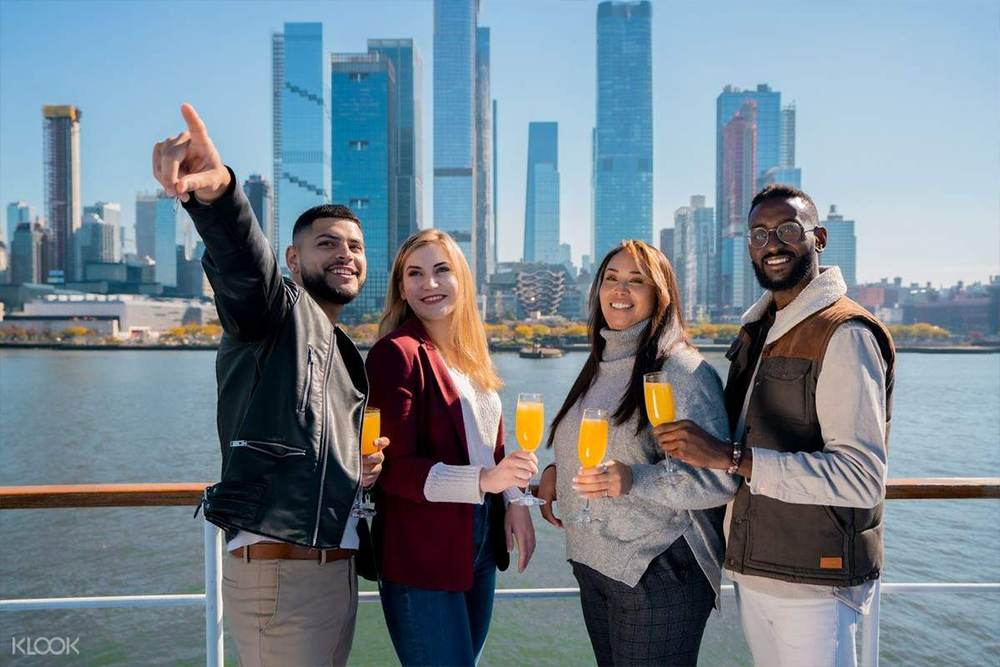 Brunch, Lunch, Or Dinner Buffet River Cruise In New York City - Enjoy a relaxing river cruise in New York City while having a tasty buffet meal. You can choose from brunch, lunch, or dinner depending on your schedule. As the boat sails along the river, you’ll see famous landmarks like the Statue of Liberty, Brooklyn Bridge, and the beautiful Manhattan skyline. The cruise offers a peaceful and scenic experience, perfect for couples, families, or friends. The food is freshly prepared and served in a spacious dining area on board. Whether you sail in the daytime or evening, the views are stunning. You can take photos, enjoy the music, and soak in the city’s atmosphere. It’s a fun and unique way to explore NYC. This cruise is a great mix of sightseeing and dining on the water Brunch, Lunch, Or Dinner Buffet River Cruise In New York City - Image 3 of 5