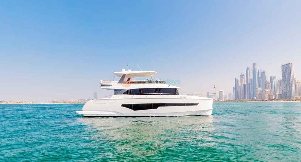 Gala Yacht Rental Dubai – 62 FT Luxury Private Cruise - JTR Holidays - Image 1 of 5
