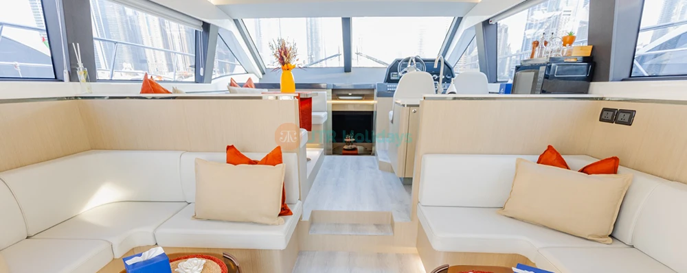 Fin Yacht Rental Dubai - 52 FT | Private Luxury Yacht Charter in Dubai - JTR Holidays - Image 4 of 5