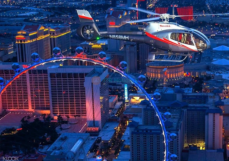 Las Vegas Views Helicopter Night Flight Experience