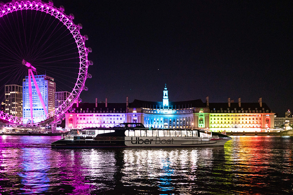 River Thames Hop-on Hop-off Boat by Thames Clippers - Discover London’s iconic landmarks aboard the River Thames Hop-On Hop-Off Boat by Thames Clippers. Enjoy flexible Thames river cruises and sightseeing tours, hopping on and off at major stops like Tower Bridge, Westminster, the London Eye, and Greenwich. Perfect for London attractions, family friendly activities, and hassle-free river transport, your Thames Clippers pass offers panoramic city views and expert onboard commentary. Book now for an unforgettable London boat tour experience. River Thames Hop-on Hop-off Boat by Thames Clippers - Image 4 of 5