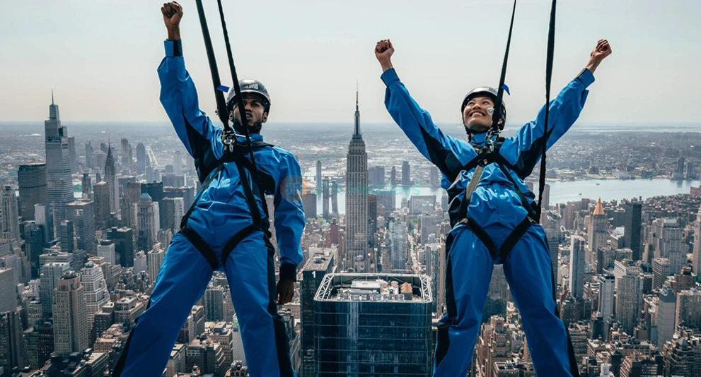 City Climb Ticket at Edge New York - The City Climb ticket at Edge New York offers an unforgettable adventure, allowing you to scale the world’s highest open-air building ascent. Experience the thrill of climbing a 1,200-foot-high skyscraper, with stunning 360-degree views of New York City. Strap on a climb suit, lean out from the highest outdoor platform in the city, and take in the surreal sights of iconic landmarks like the Empire State Building and Central Park. This daring experience is perfect for adventure-seekers looking to see the city from a whole new perspective. City Climb Ticket at Edge New York - Image 1 of 5