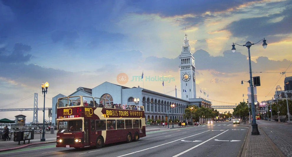 Big Bus San Francisco Hop-On Hop-Off Tours (Open-Top) - Experience the best of the city with the Big Bus San Francisco Hop-On Hop-Off Tours (Open-Top). This popular open-top bus tour in San Francisco lets you explore top landmarks like the Golden Gate Bridge, Fisherman’s Wharf, and Alcatraz at your own pace. With the Big Bus San Francisco hop-on hop-off tour, you can enjoy flexible travel, pre-recorded commentary in multiple languages, and stunning city views. Perfect for first-time visitors, the Big Bus San Francisco tour offers a fun and easy way to see the city. Book your San Francisco hop-on hop-off bus tour today for an unforgettable sightseeing adventure! Big Bus San Francisco Hop-On Hop-Off Tours (Open-Top) - Image 1 of 5
