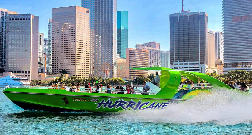 Thriller Miami Speedboat Adventures Tour – High-Speed Sightseeing Ride - JTR Holidays