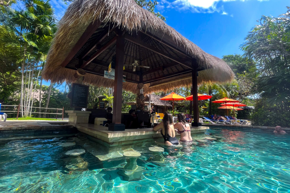 Waterbom Waterpark in Bali - Book your skip the line Waterbom Bali tickets to Kuta’s best waterpark. Zoom down world class slides like Climax and Python, drift along the Lazy River, and enjoy family zones, swim-up bars, and cashless Splash Bands. Perfect for thrill seekers and families secure your Bali waterpark adventure today. Waterbom Waterpark in Bali - Image 3 of 5