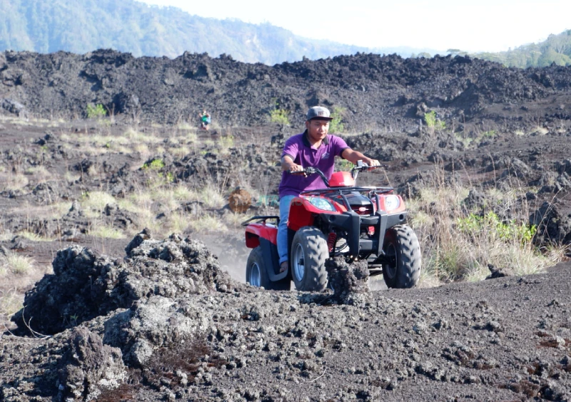 Mount Batur Quad Bike Tour and Hot Spring Visit