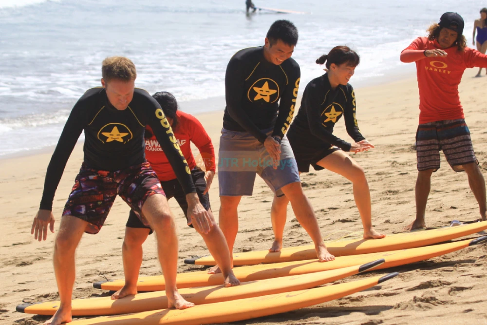 Surfing Lessons Bali Odysseys Surf School Kuta Beach - JTR Holidays