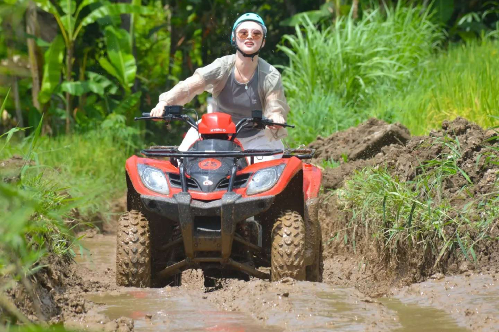 ATV Quad Bike Through Barong Cave at Dadi Bali Adventure - Embark on a thrilling Bali ATV adventure with Dadi Bali Adventure’s Ubud quad bike tour through Barong Cave. Navigate rugged off-road jungle trails, explore ancient limestone caverns, and cruise past scenic rice terraces. Includes expert local guides, full safety gear, and convenient round-trip hotel transfers. Book your Bali quad bike experience, Ubud ATV tour, and ATV Quad Bike Through Barong Cave today. ATV Quad Bike Through Barong Cave at Dadi Bali Adventure - Image 1 of 5