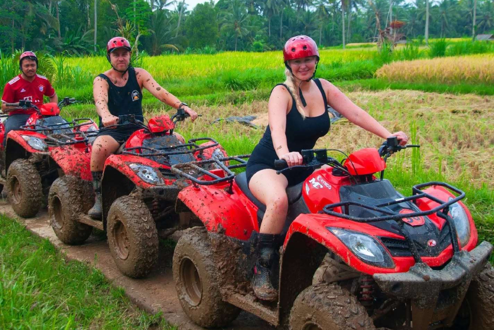 ATV Quad Bike Through Barong Cave at Dadi Bali Adventure - Embark on a thrilling Bali ATV adventure with Dadi Bali Adventure’s Ubud quad bike tour through Barong Cave. Navigate rugged off-road jungle trails, explore ancient limestone caverns, and cruise past scenic rice terraces. Includes expert local guides, full safety gear, and convenient round-trip hotel transfers. Book your Bali quad bike experience, Ubud ATV tour, and ATV Quad Bike Through Barong Cave today. ATV Quad Bike Through Barong Cave at Dadi Bali Adventure - Image 4 of 5