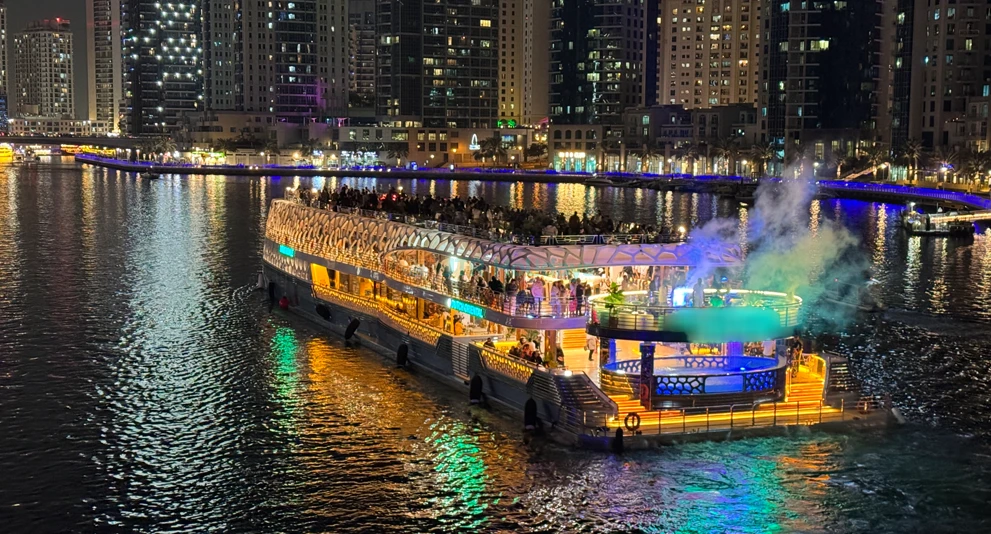 Dubai Marina Mega Yacht Dinner Cruise - Image 1 of 5