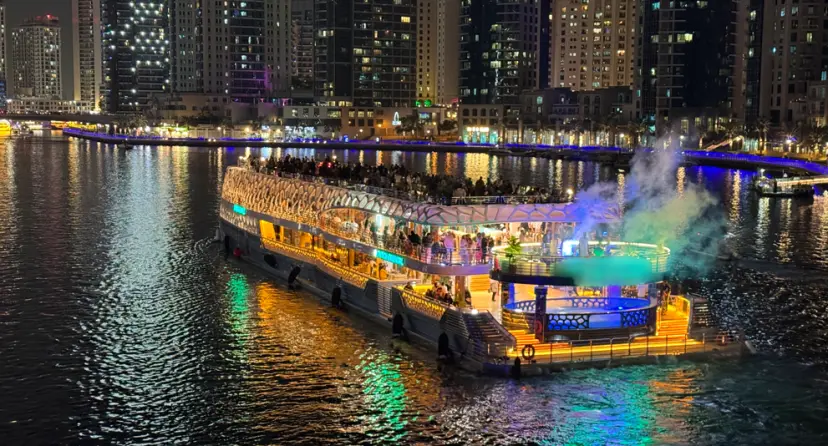 Dubai Marina Mega Yacht Dinner Cruise - Image 1 of 14
