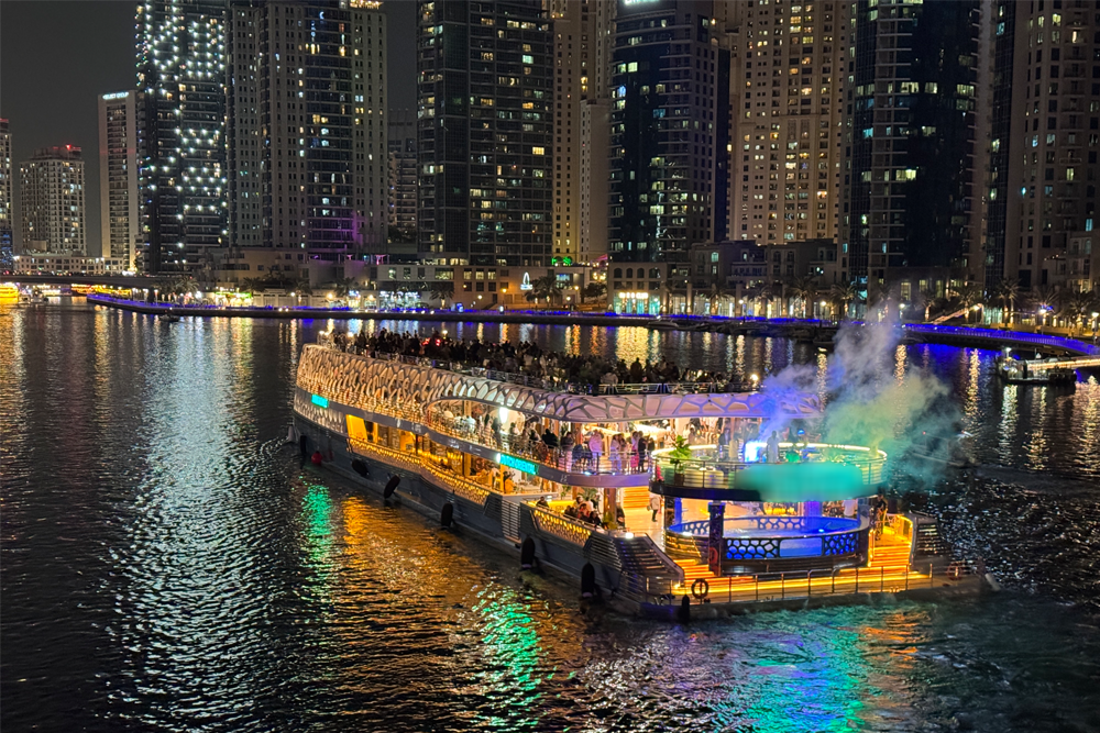 Dubai Marina Mega Yacht Dinner Cruise - Image 1 of 5