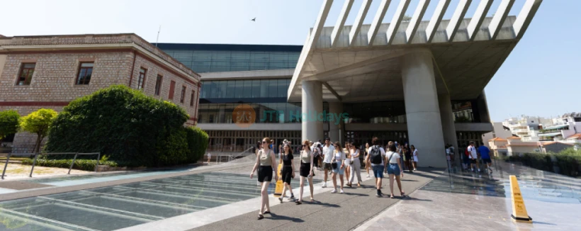 Acropolis and Acropolis Museum Morning Walking Tour - Skip the line small group morning walking tour of Athens’ UNESCO Acropolis & Acropolis Museum. Expert guide reveals the Parthenon, Propylaea, Erechtheion & glass floored galleries at sunrise with panoramic city views, Greek mythology insights, and immersive cultural commentary. Acropolis and Acropolis Museum Morning Walking Tour - Image 4 of 5