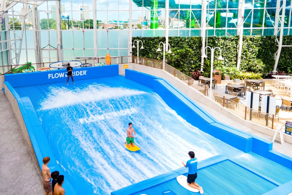 Island Waterpark at Showboat Ticket - Enjoy all day access to Island Waterpark at Showboat in New Jersey, the largest indoor beachfront waterpark in the world. With thrilling water slides, a lazy river, surf simulator, kids’ play zones, and adult only areas, this Atlantic City attraction is perfect for families and adventure lovers. Book your waterpark tickets online for year-round fun under a retractable glass roof. Island Waterpark at Showboat Ticket - Image 3 of 5