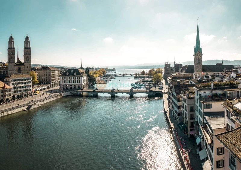 Tour della città di Zurigo con traghetto e biglietto per la funivia Felsenegg