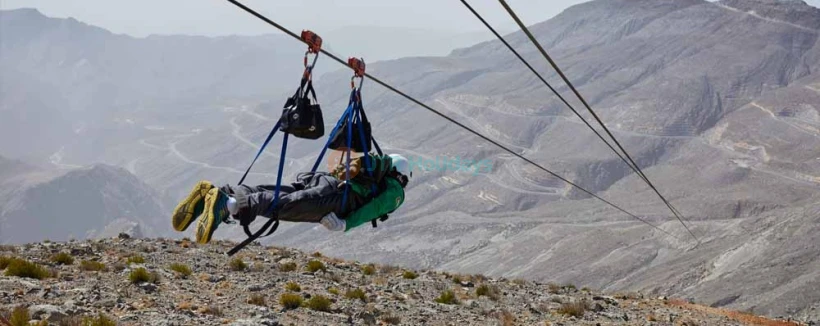 Jebel Jais Zipline Flight – World’s Longest Zipline - Experience the World's Longest Zipline at Jebel Jais with an Exclusive offer! Tickets From 325 AED to The World's Longest Zipline. Jebel Jais, Ras Al Khaimah. Get Tickets Online and Save 30%. The UAE's highest peak. Jebel Jais Zipline Flight – World’s Longest Zipline - Image 3 of 5