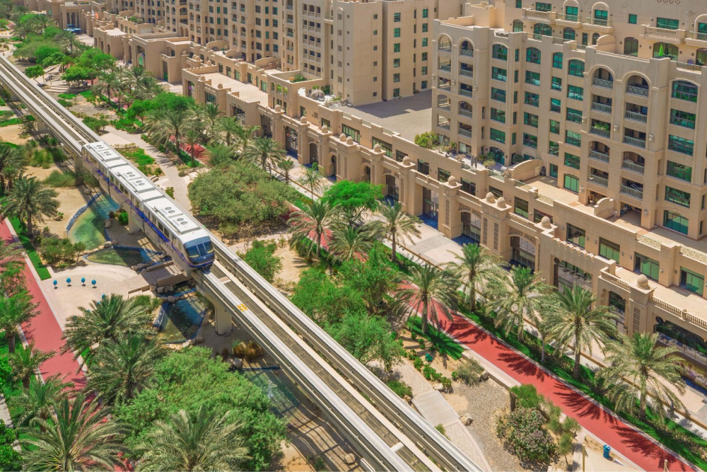 Palm Monorail Tickets - Book Palm Monorail tickets for a scenic ride across Palm Jumeirah and enjoy stunning views of the Arabian Gulf, Dubai Marina, and the iconic palm shaped island. Connecting Gateway Station, Golden Mile Galleria, Al Ittihad Park, Nakheel Mall, and Atlantis Aquaventure Waterpark, the Palm Monorail is the only public transport on Palm Jumeirah since 2009. Perfect for tourists and residents, it offers a smooth, eco-friendly journey. Reserve your tickets online and explore Dubai’s top attractions in comfort and style. Palm Monorail Tickets - Image 3 of 5