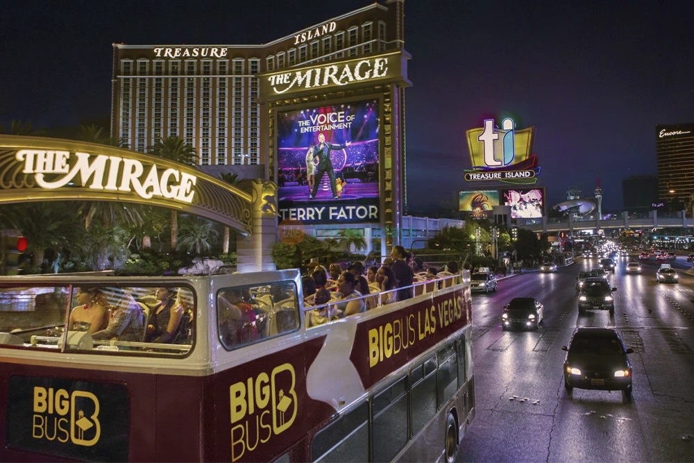 Big Bus Las Vegas Hop On Hop Off Tour | Sightseeing Bus Tickets - JTR Holidays