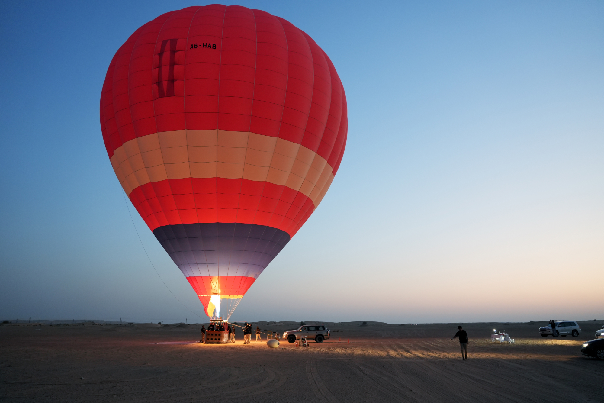 Hot Air Balloon Dubai - Book your Hot Air Balloon Dubai tickets for an unforgettable sunrise ride over the golden desert. Experience breathtaking views, luxury balloon flights, and adventure tours with expert pilots. Perfect for families, couples, and thrill seekers. Reserve your Dubai hot air balloon tour today and enjoy the magic of the desert sky. Hot Air Balloon Dubai - Image 5 of 5