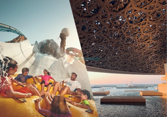 Yas Water World Abu Dhabi + Louvre Museum - Combo Deal