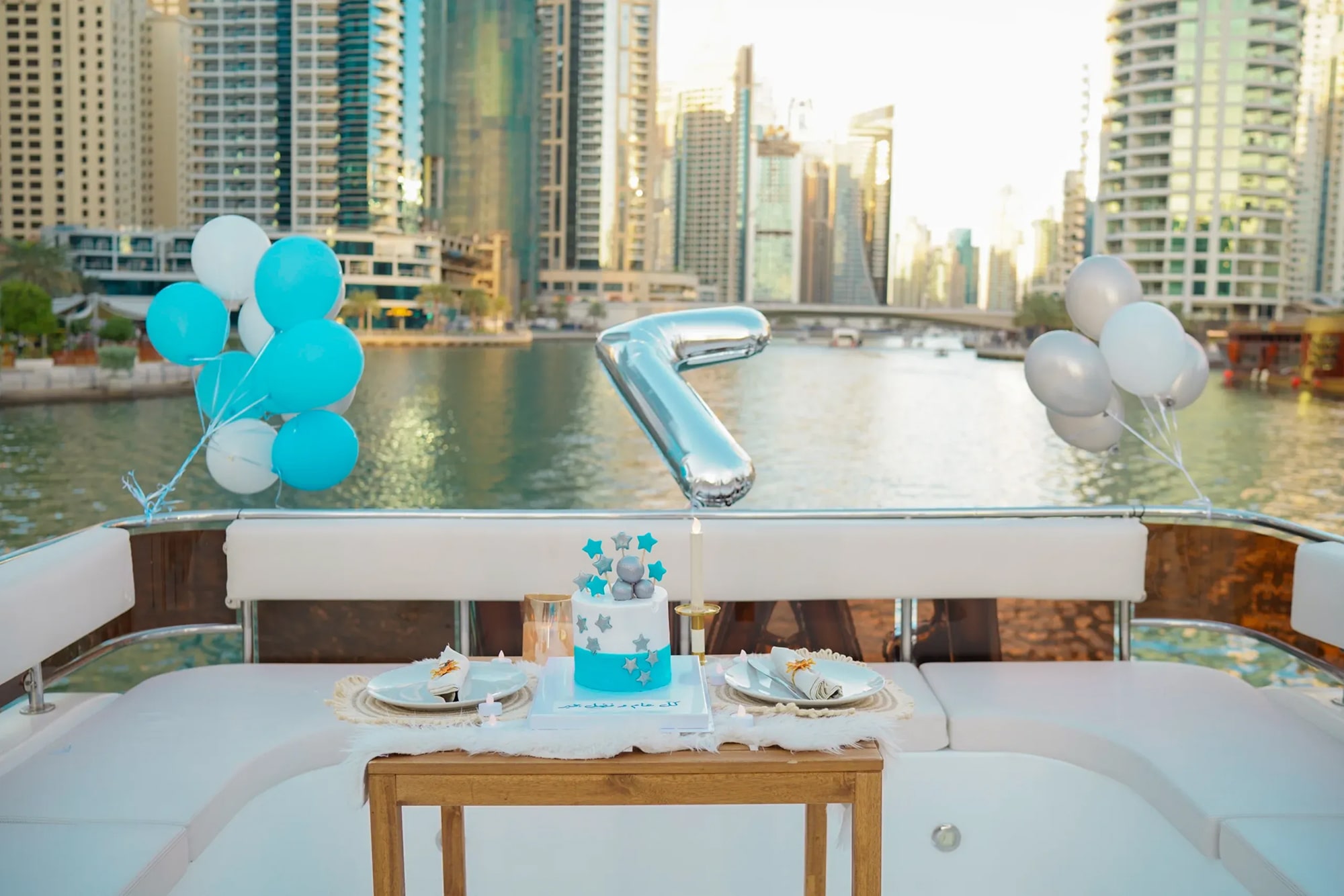 Yacht Birthday Party In Dubai (18 Pax) - Celebrate your birthday party in Luxury Yacht. Take the 50 feet royal yacht for a private party and explore the new part of Dubai. The luxury 50 feet yacht is specially designed for special events and exclusive parties. Yacht Birthday Party In Dubai (18 Pax) - Image 1 of 5