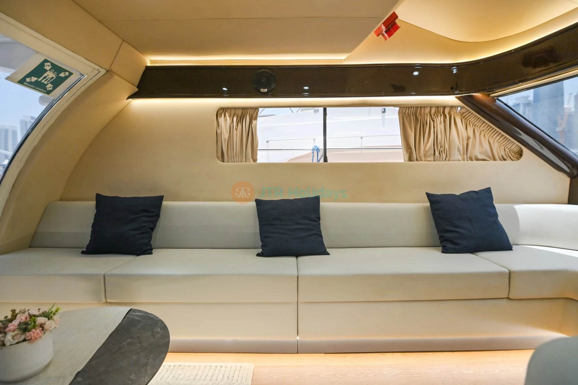 Yacht Birthday Party in Dubai - Luxury Yacht with Decoration and Cake - JTR Holidays