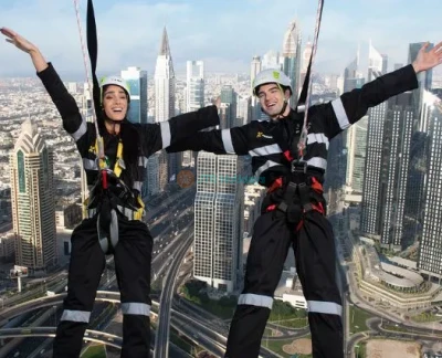 Sky Views Observatory Dubai - Sky Views is Dubai’s latest and most innovative destination for leisure experiences and unique thrilling adventures. Located on floors 52 and 53 of the twin Address Sky View Hotel, the Observatory offers an unforgettable experience for residents and visitors alike. Take a thrilling ride in the panoramic glass elevator to more than 219.5 metres above the ground. Walk the 25-metre glass floor, and enjoy spectacular views of the city’s fabulous skyline and shining coast. Sky Views Observatory Dubai - Image 2 of 5