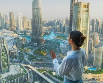 Sky Views Observatory Dubai - Sky Views is Dubai’s latest and most innovative destination for leisure experiences and unique thrilling adventures. Located on floors 52 and 53 of the twin Address Sky View Hotel, the Observatory offers an unforgettable experience for residents and visitors alike. Take a thrilling ride in the panoramic glass elevator to more than 219.5 metres above the ground. Walk the 25-metre glass floor, and enjoy spectacular views of the city’s fabulous skyline and shining coast. Sky Views Observatory Dubai - Image 5 of 5