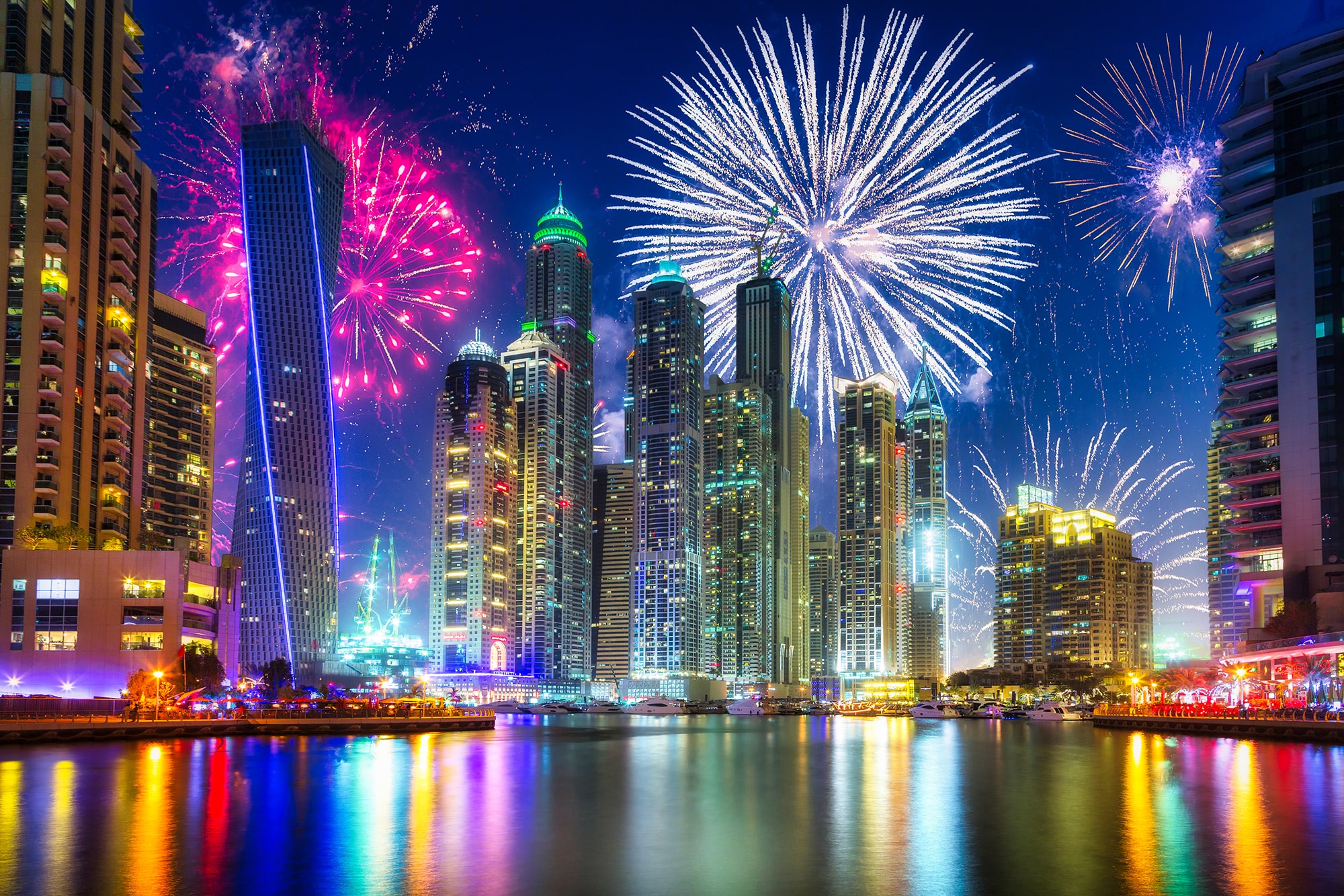 Dhow Cruise New Years Eve Dubai - Dubai New Year's Eve Cruise 2022 The best Party option to enjoy New Year's Eve this time with Dhow Dubai New Year's Eve Dinner. Enjoy a buffet dinner, live entertainment, and great views of the city. Dubai is absolutely spectacular during New Year’s Eve. Watch the city shimmering and gleaming in illuminations on this occasion and everywhere there are bustling parties, merriment and extravagant fireworks on the last evening of the year. Dhow Cruise New Years Eve Dubai - Image 3 of 5