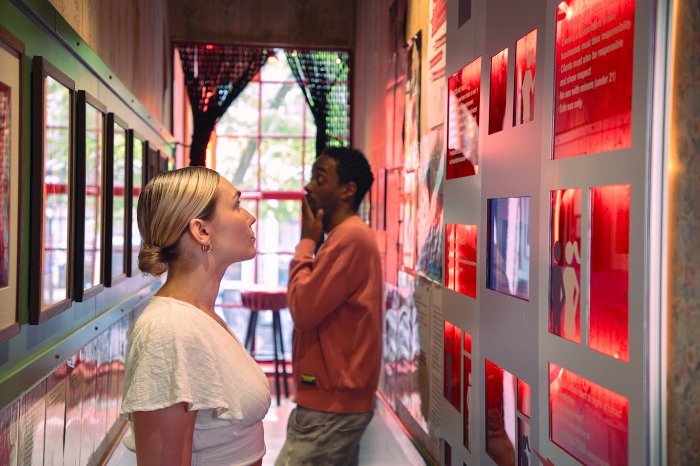 Red Light Secrets Museum - Visit Red Light Secrets, the world’s only prostitution museum in Amsterdam’s Red Light District, to hear real stories from sex workers, explore interactive exhibits, and experience what it’s like to sit behind the famous red-lit windows. Red Light Secrets Museum - Image 1 of 5