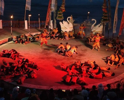 Spectacle de danse Kecak à la plage de Melasti - Image 5 sur 5