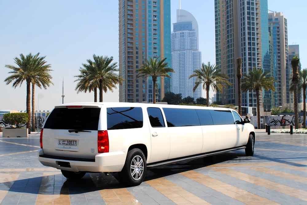 GMC Asanti Limo Dubai (22 Pax) - Sit back and enjoy a luxury ride in the city of Gold. We know what our valued clients need when they land in Dubai. We have a variety of luxury stretch limousines. Our limousine Dubai minimum capacity is eight passengers and a maximum of 26 passengers. Limousine ride Dubai can be booked as per the size of the group. GMC Asanti Limo Dubai (22 Pax) - Image 3 of 5
