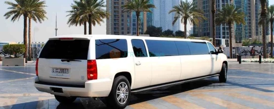 Limo Ride Dubai - GMC Asanti Limo Dubai - Limo for group Booking - JTR Holidays