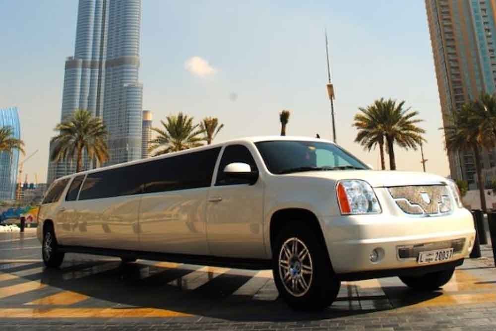 GMC Asanti Limo Dubai (22 Pax) - Sit back and enjoy a luxury ride in the city of Gold. We know what our valued clients need when they land in Dubai. We have a variety of luxury stretch limousines. Our limousine Dubai minimum capacity is eight passengers and a maximum of 26 passengers. Limousine ride Dubai can be booked as per the size of the group. GMC Asanti Limo Dubai (22 Pax) - Image 5 of 5