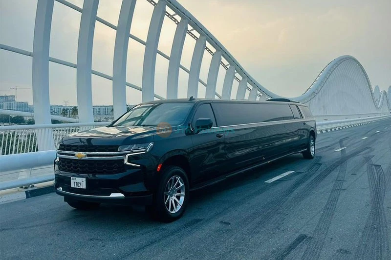 2024 Chevy Suburban Kohinoor Black Limousine (20 pax)