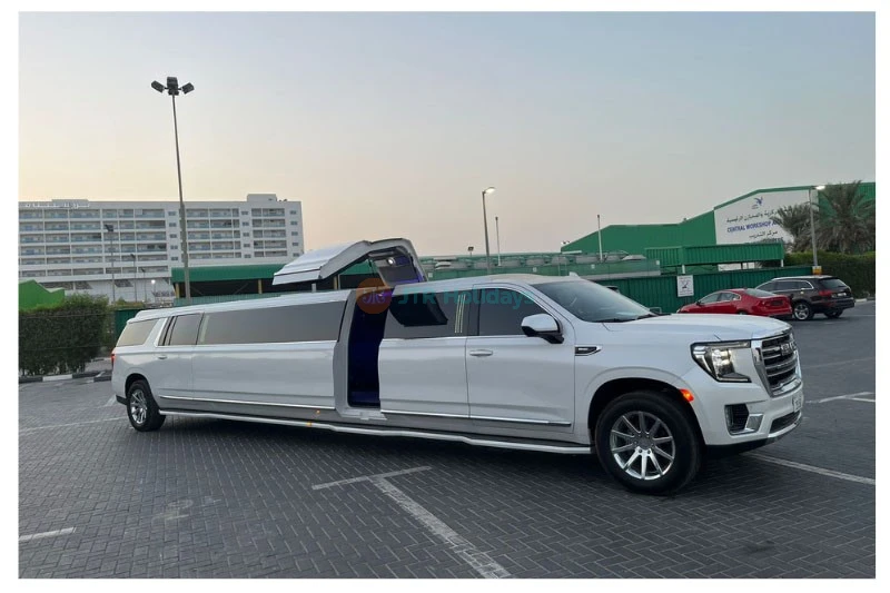 GMC Yukon Limousine Ride Dubai (18 Pax)