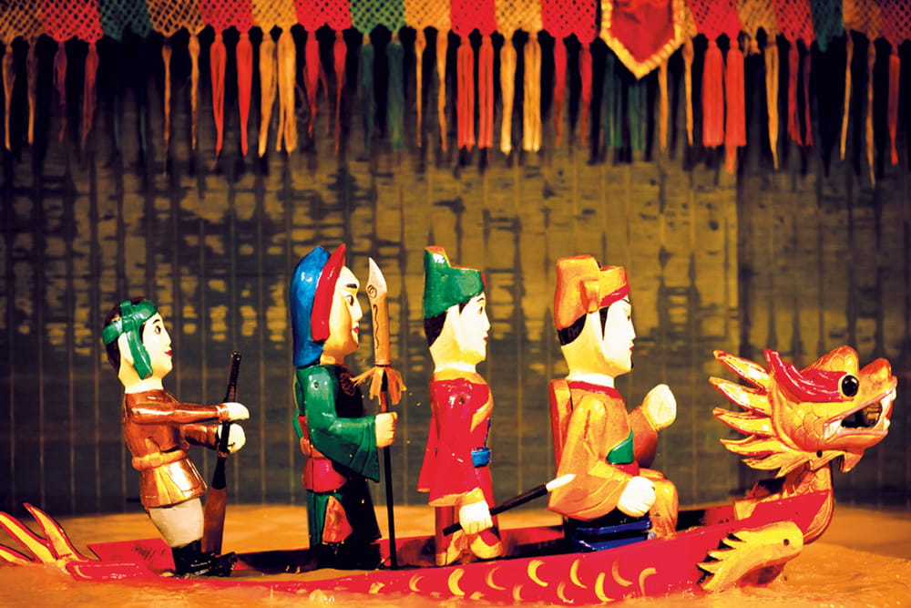 Golden Water Puppet Ticket in Ho Chi Minh City - Experience Vietnam’s iconic water puppet show in Ho Chi Minh City. Enjoy folk tales, live traditional music, and intricate puppetry on a unique water stage. Golden Water Puppet Ticket in Ho Chi Minh City - Image 1 of 5