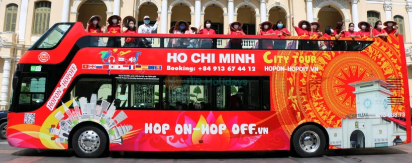 City Sightseeing Ho Chi Minh Hop-on Hop-off Bus Tour - Explore Ho Chi Minh City at your own pace with a flexible Hop-On Hop-Off bus tour. Enjoy top landmarks, unlimited rides, and multilingual audio commentary. City Sightseeing Ho Chi Minh Hop-on Hop-off Bus Tour - Image 3 of 5