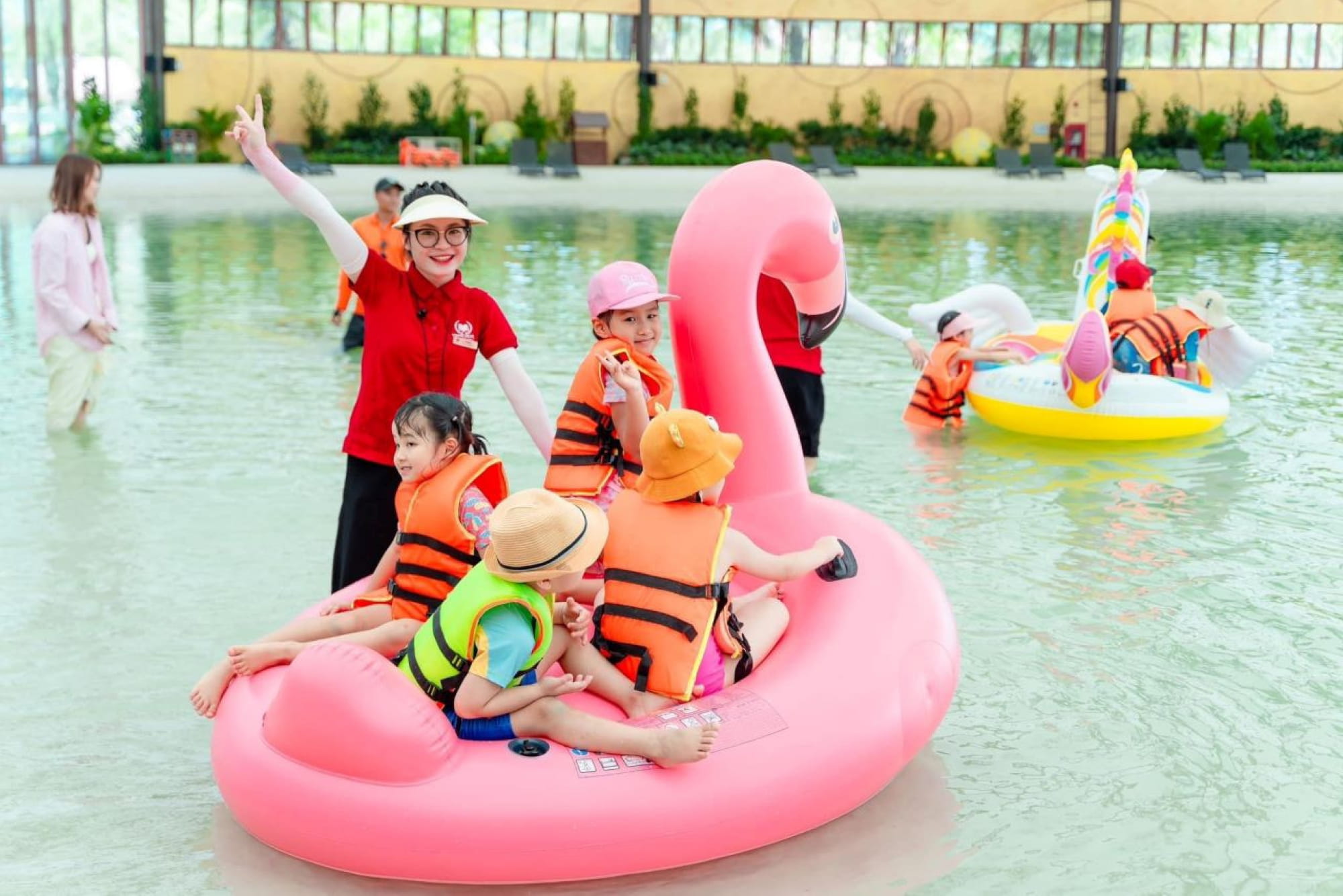 VinWonders Hanoi Wave Park Ticket - Experience fun and adventure at VinWonders Hanoi Wave Park in Ocean City. Enjoy wave pools, water slides, kayaking, marine games, festivals, and the iconic Kingdom of Atlantis. Perfect for families and thrill seekers. VinWonders Hanoi Wave Park Ticket - Image 1 of 5