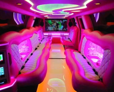 Pink Panther GMC Limo Dubai - (20 Pax) - Make your trip memorable with a luxury limo Dubai to explore the city. There are many ways to explore Dubai. But nothing is better than a lavish limo ride to explore the world's most famous city. Choose from a number of luxury limousines and take a perfect sightseeing limo ride in the city of gold. Pink Panther GMC Limo Dubai - (20 Pax) - Image 2 of 5
