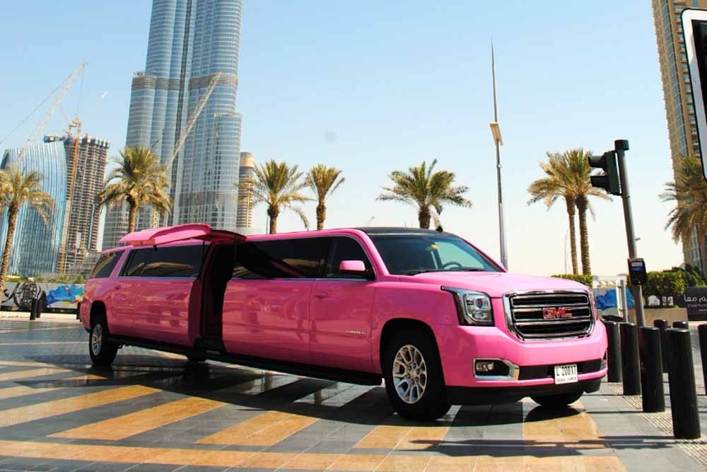 Pink Panther GMC Limo Dubai - (20 Pax) - Image 6 of 7