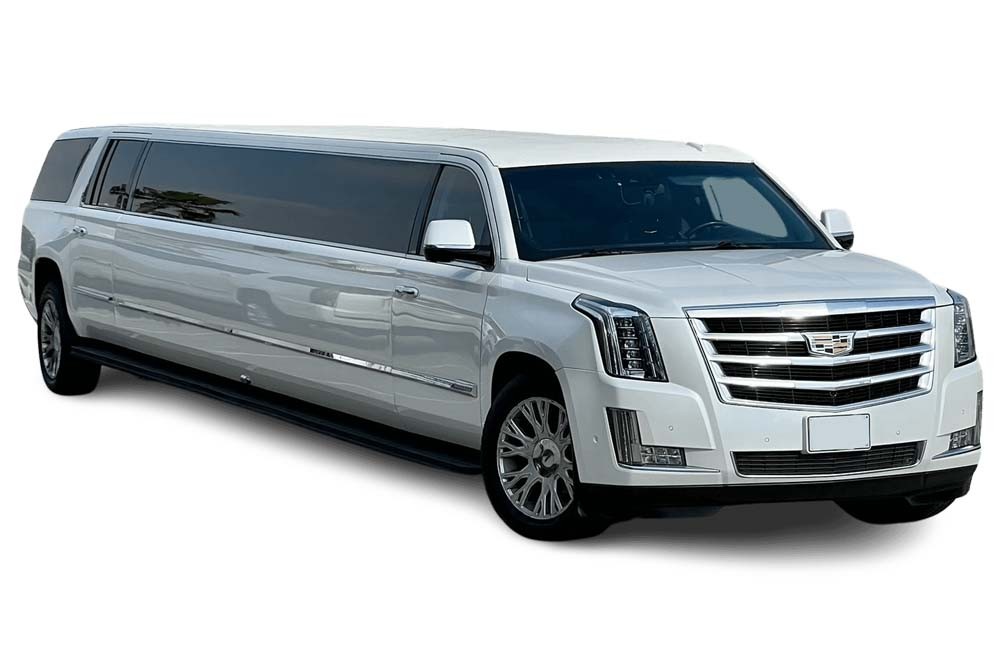 Cadillac Escalade White Panther - (21 Pax) - The stretch limousine Dubai ride is one of the most favorite rides for all visitors from all around the world. It’s a perfect way to take one of the most luxurious rides with your friends and family and explore the main highlights of Dubai. Limousine Dubai is highly recommended for couples, family and group events. These luxury limousines are specially designed for such events as a proposal, honeymoon couple, birthday parties and other special occasions like valentine's day. Cadillac Escalade White Panther - (21 Pax) - Image 1 of 5