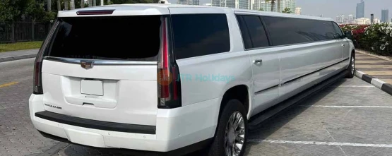 Cadillac Escalade White Panther  - Limo Ride Dubai - Best Limo Offer - JTR Holidays