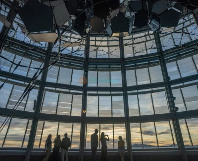 Mirador Torre Glòries - Discover Mirador Torre Glòries in Barcelona with 360º city views, an immersive underground museum, and the unique Cloud Cities Barcelona artwork. Mirador Torre Glòries - Image 2 of 5