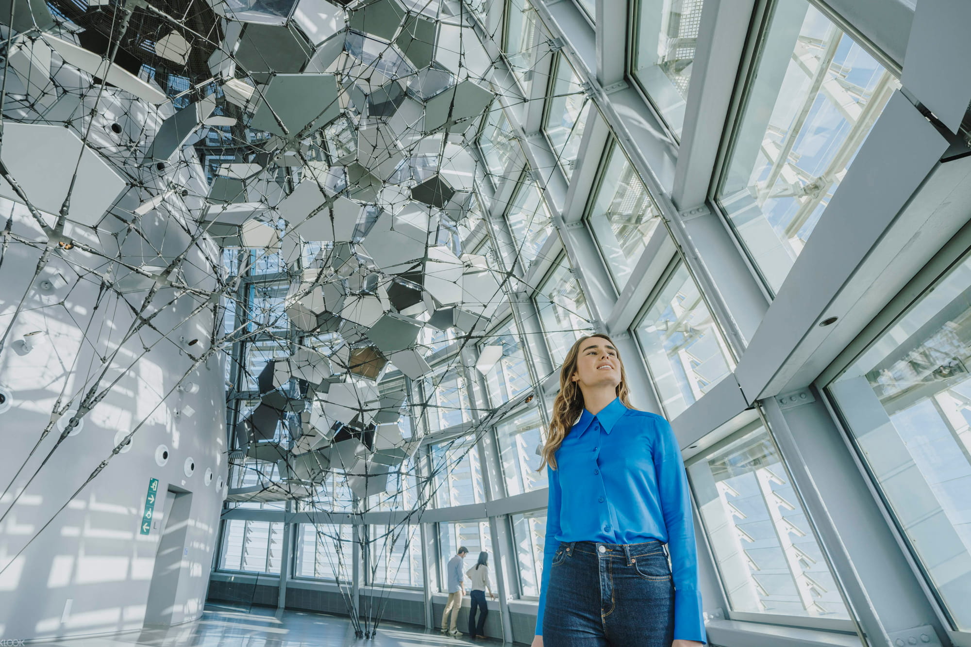 Mirador Torre Glòries - Discover Mirador Torre Glòries in Barcelona with 360º city views, an immersive underground museum, and the unique Cloud Cities Barcelona artwork. Mirador Torre Glòries - Image 4 of 5