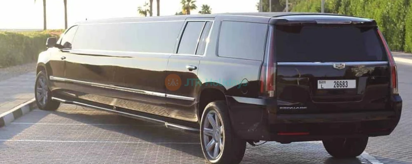 Cadillac Escalade Black Panther - (20 Pax) - Take Limousine Dubai, sit back in the most comfortable and luxurious stretch limousine and explore each corner of the City. This luxury limo ride is the best way to explore the highlights of Dubai from the comfort of a seat. Our Cadillac Escalade Black Panther limousine capacity is 24 passengers. Limousine ride in Dubai can be booked as per the size of the group. Cadillac Escalade Black Panther - (20 Pax) - Image 4 of 5