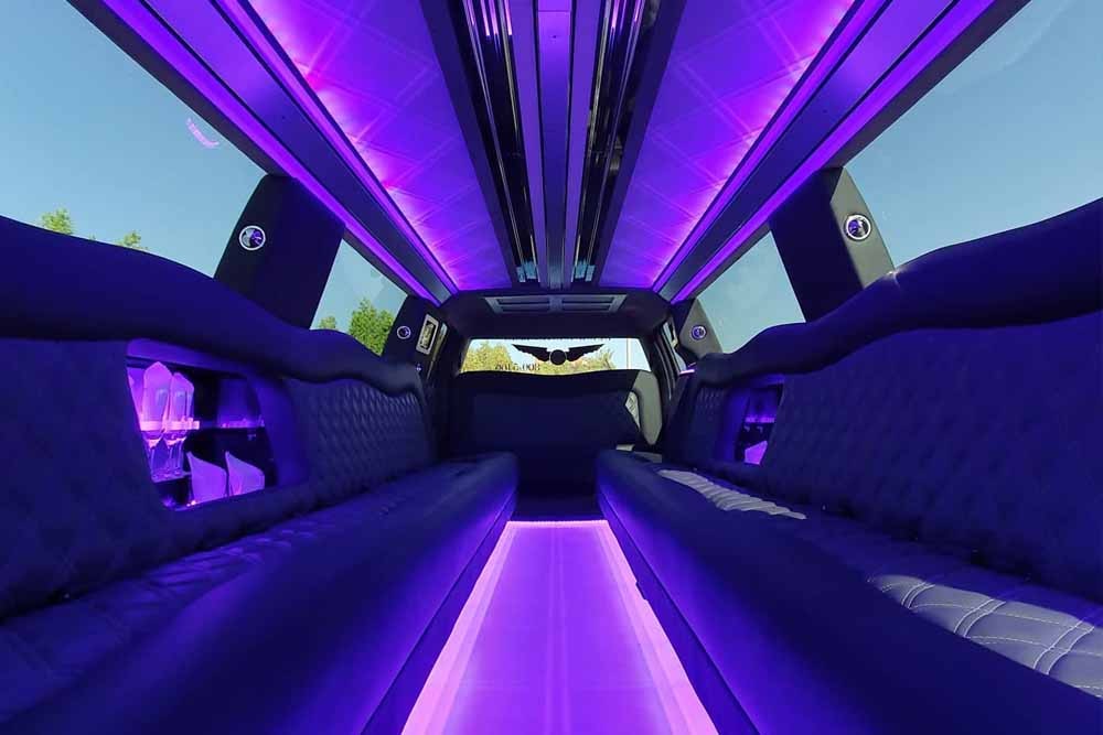 Ford Raptor Limo Dubai (21 Pax) - Enjoy a memorable ride in Dubai in our newly Ford Raptor Limo. Nothing is better than a lavish ride to explore the world's most famous city. Limo Ride in Dubai is highly recommended for special events like birthday, honeymoon couples, and a marriage proposal. Ford Raptor Limo Dubai (21 Pax) - Image 5 of 5