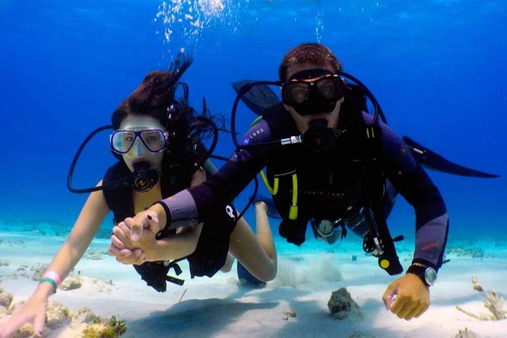 Excursion d'initiation à la plongée sous-marine en bord de mer - Dubaï - Vivez l'expérience Découvrir la plongée sous-marine à Dubaï. Nos instructeurs de plongée certifiés vous guideront pas à pas. Nous commencerons par des briefings sur la sécurité et l'équipement lors du trajet vers les sites de plongée de Dubaï. Suit ensuite un aperçu des faits généraux sur la plongée sous-marine ainsi que des démonstrations de base et pratiques une fois dans l'eau. Excursion d'initiation à la plongée sous-marine en bord de mer - Dubaï - Image 4 sur 5