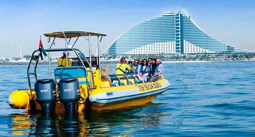 The Yellow Boat Dubai Tours - Speed Boat Ride in Dubai - JTR Holidays
