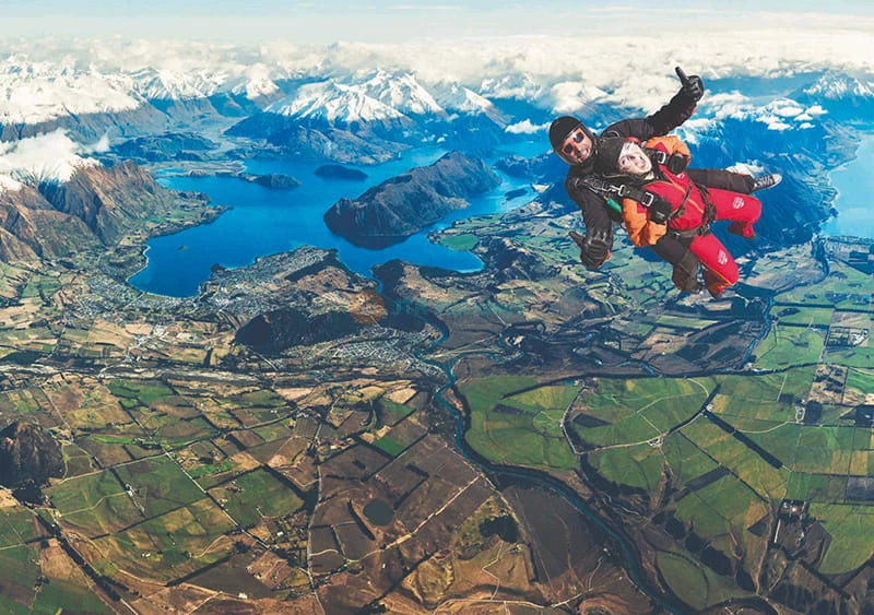 Wanaka Tandem Skydive sulle Southern Alps
